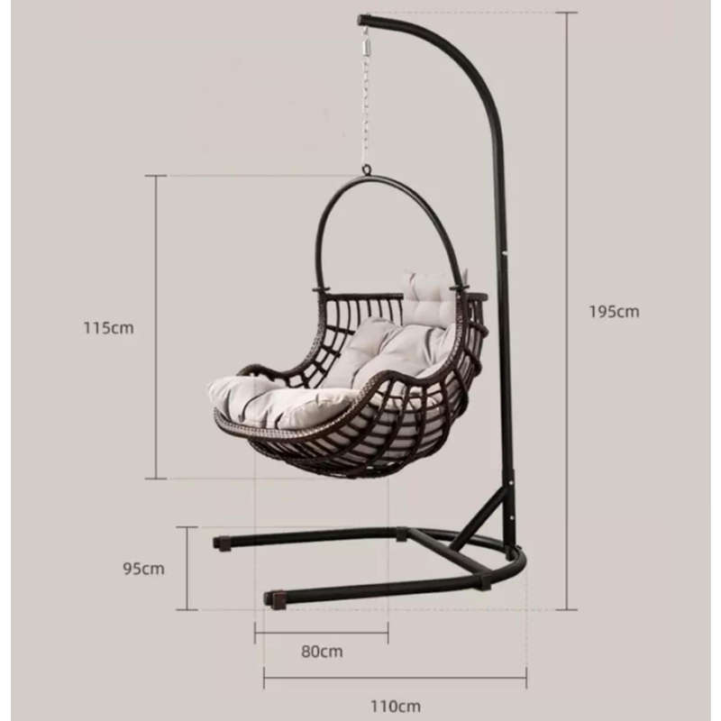 Rattan Hanging Basket Swing Cradle Chair