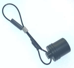 Dust cap for series 105.3002 circular conn blk15mm 1031.827