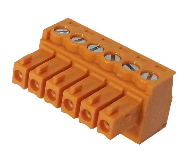 Socket str 6w plug-in 3.5mm orange 15edgk-3.5-06p-15-00ah
