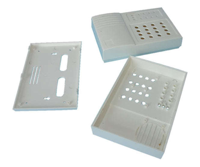 Abs enclosure molded grey 180x120x41 19-12   grey