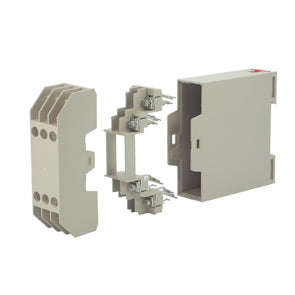 Din rail abs enclosure 82x23x99 grey 23-21-white (l/grey) din rail