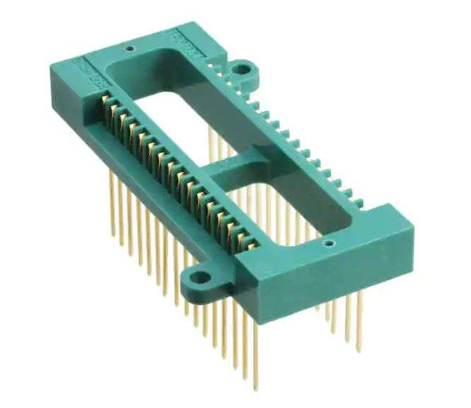 Receptacle dip socket 32-w p=15mm w/ears 232-1285-19-0602j