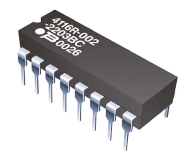 Resistor network dil 16-pin 8-res 68e 4116r-1-680