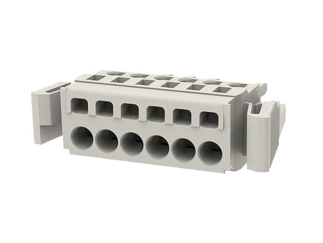 Terminal block 6w plug in press grey 8edgkg-5.08-06p-11-01a(h)