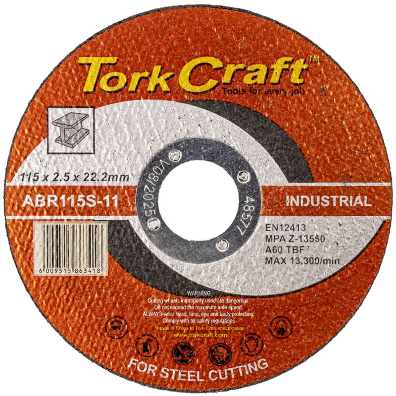 Cutting disc industrial metal 115 x 2.5 x 22.2 mm