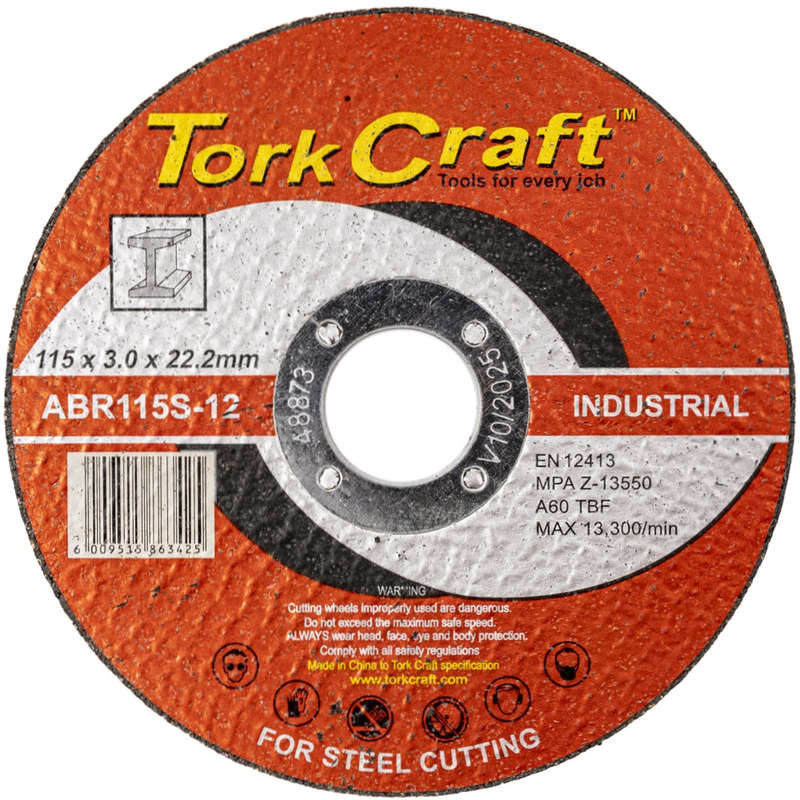 Cutting disc industrial metal 115 x 3.0 x 22.2 mm