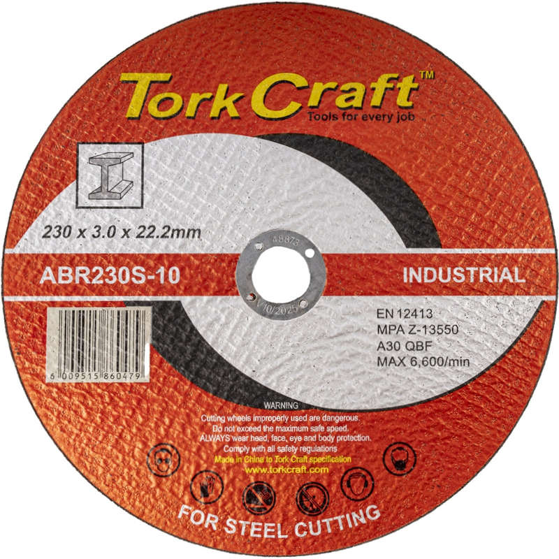 Cutting disc industrial metal 230 x 3.0 x 22.2 mm