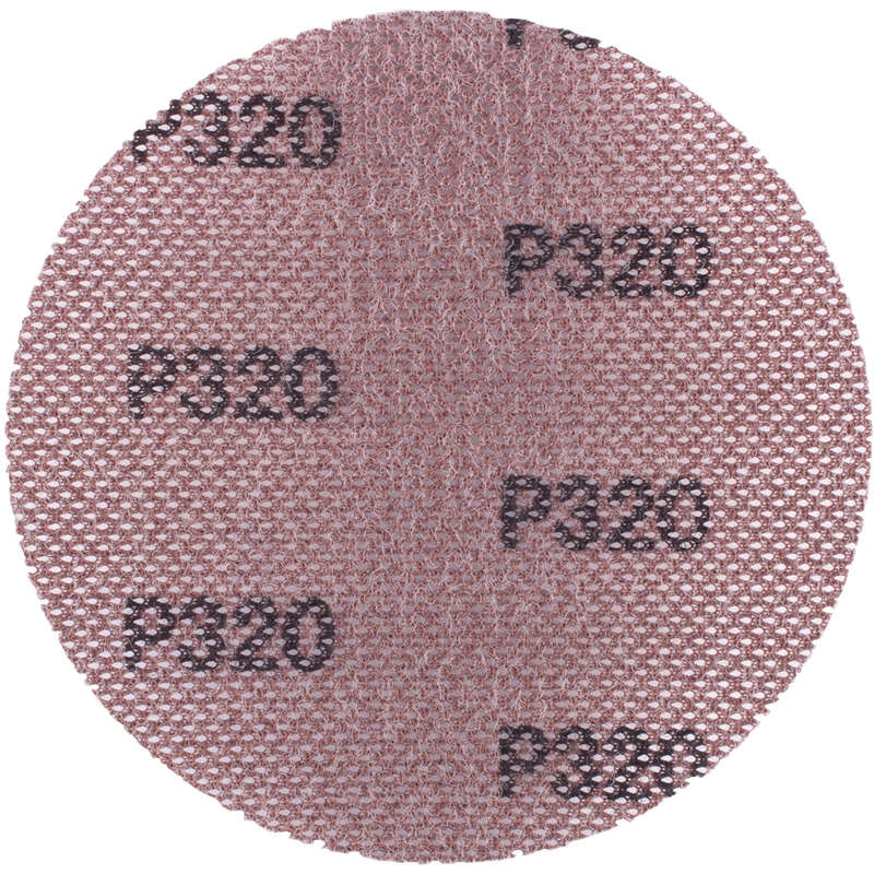 Dura mesh abr.disc 150mm hook & loop 320grit bulk for sander polisher