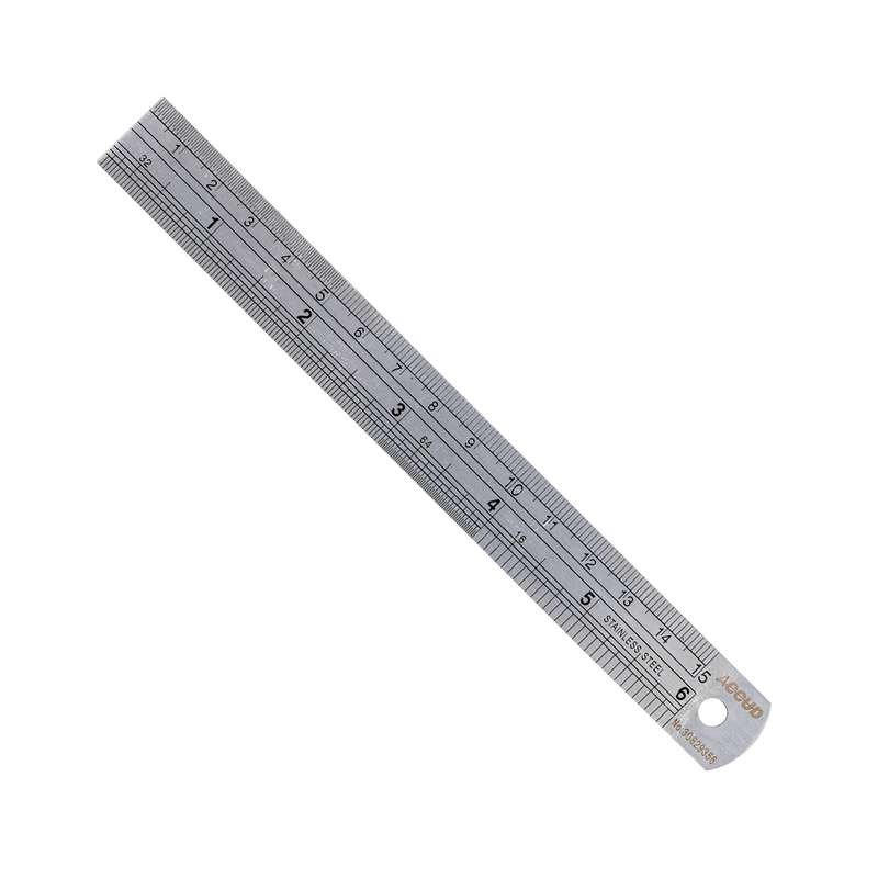Ruler 150mm s/steel 0.08mm acc 0.5mm grad.