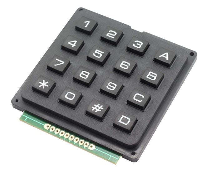 Keypad 4x4 0-9, a-d, *,# ak-1604-n-bbw