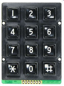 Keypad / keyboard 4x3 0-9, *,# ak-207-n-bbw-wp