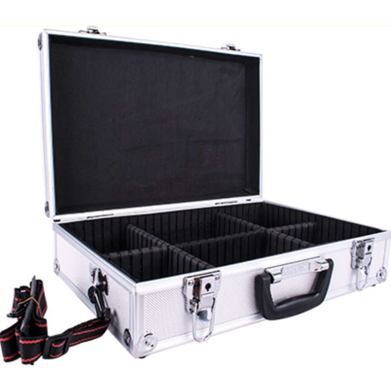 Aluminium case 42.5 x 28.5 x 12 with 5 x dividers