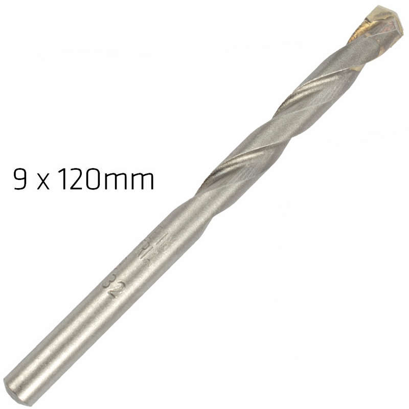 Masonry drill bit long life 9 x 120mm