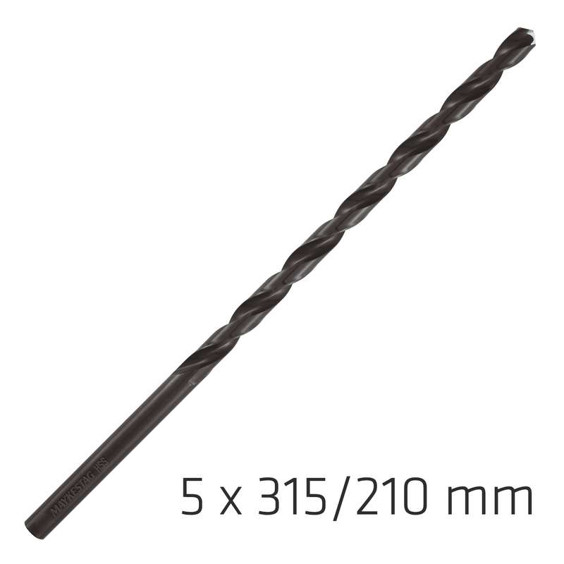 Hss drill bit 5mm 315x210mm extra long