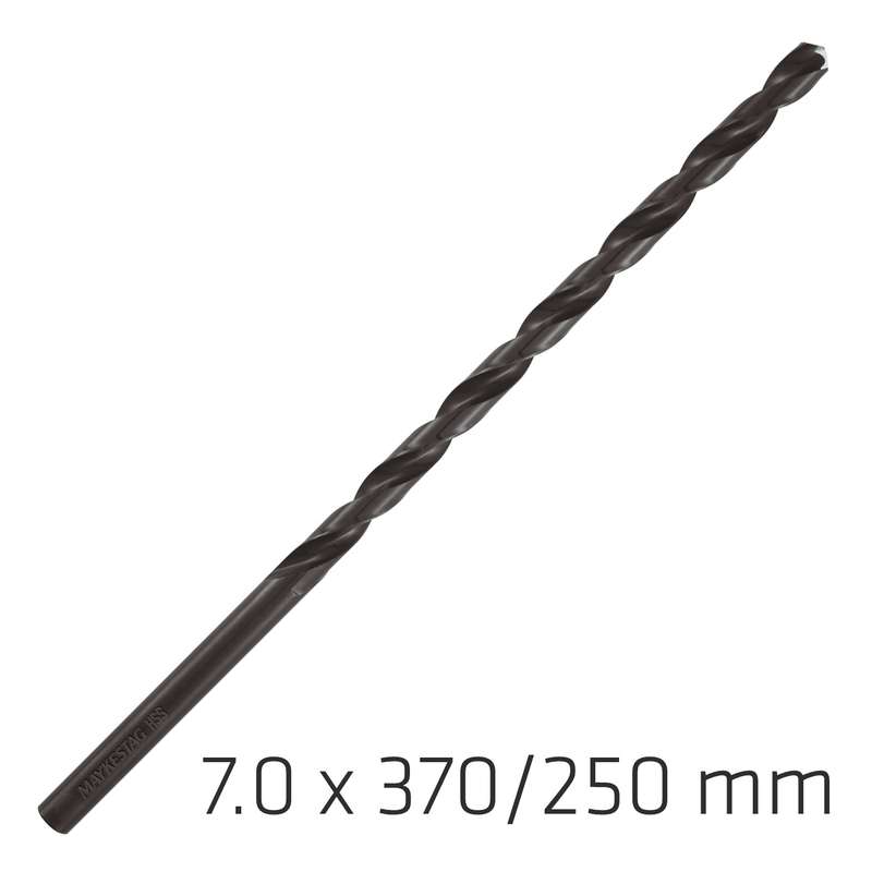 Hss drill bit 7mm 370x250mm extra long