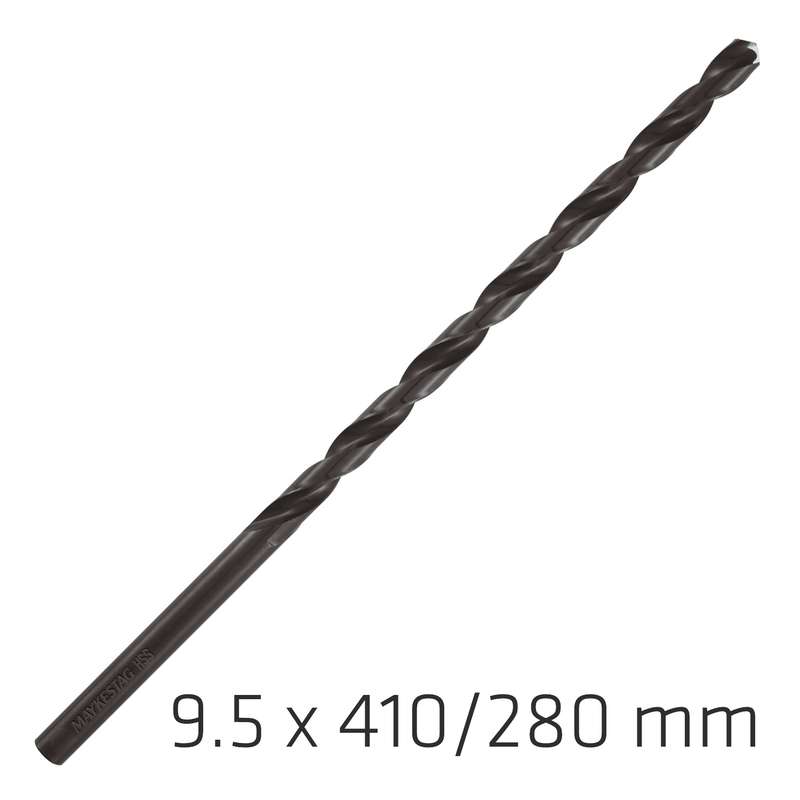Hss drill bit 9.5mm 410x280mm extra long