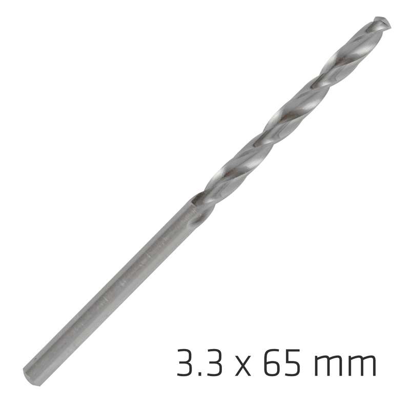 Alpen pro hss 3.3mm drill din 338 rn 135 split point plastic wallet  (
