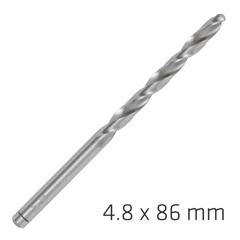 Alpen pro hss 4.8mm drill din 338 rn 135 split point plastic wallet  (