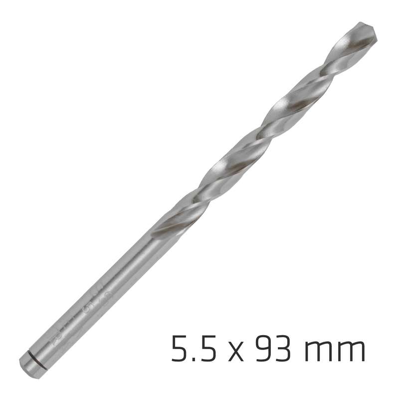 Alpen pro hss 5.5mm drill din 338 rn 135 split point plastic wallet  (