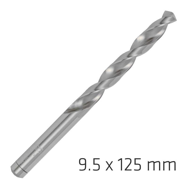 Alpen pro hss 9.5mm drill din 338 rn 135 split point plastic wallet