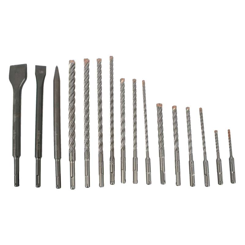 Force x sds-plus kit16 16 pcs. drills 110mm 5-6 160mm 6-8-10-12 210m