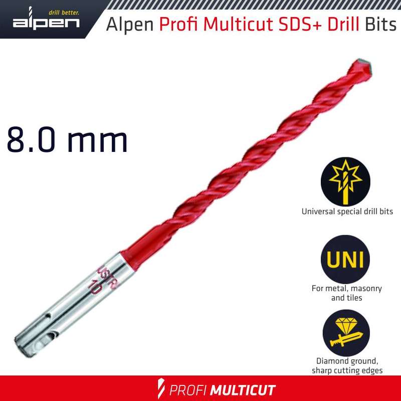 Profi multicut sds drill bit 8 x 110mm