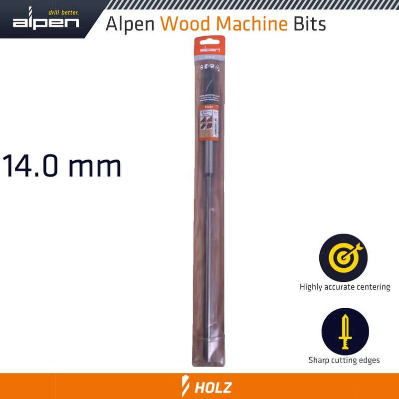 Wood machine drill bit 14mm x 400mm