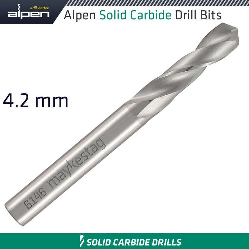 Alpen solid carbide drill bit 4.2