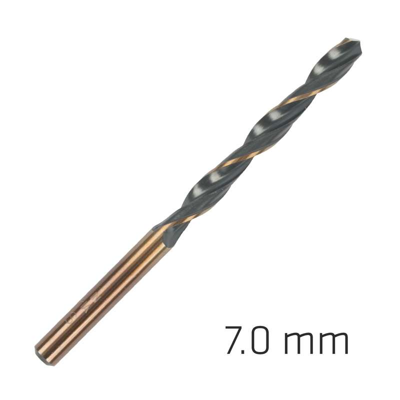 Hss sprint master 7.0mm 10-pack hang tag din 338 alpen drill bits