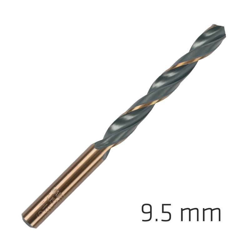Hss sprint master 9.5mm 10-pack hang tag din 338 alpen drill bits
