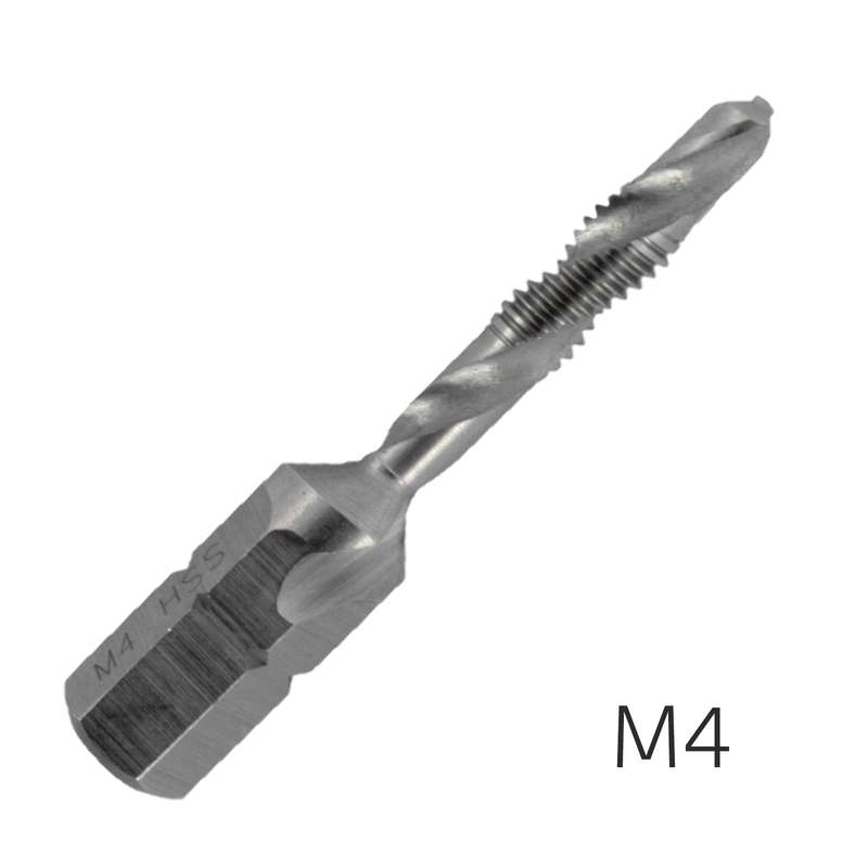 Alpen combination tap plw m4 1/4' shank