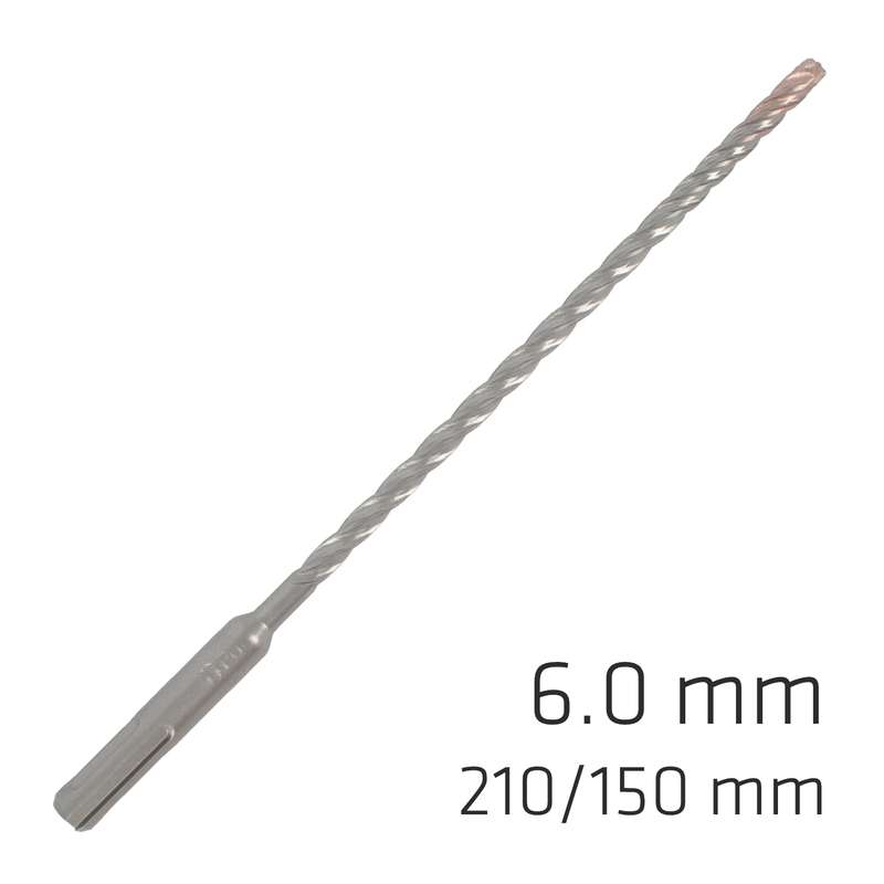 Force x 6.0 x 210/150 sds-plus rebar drill bit x4 cutting edges - bulk