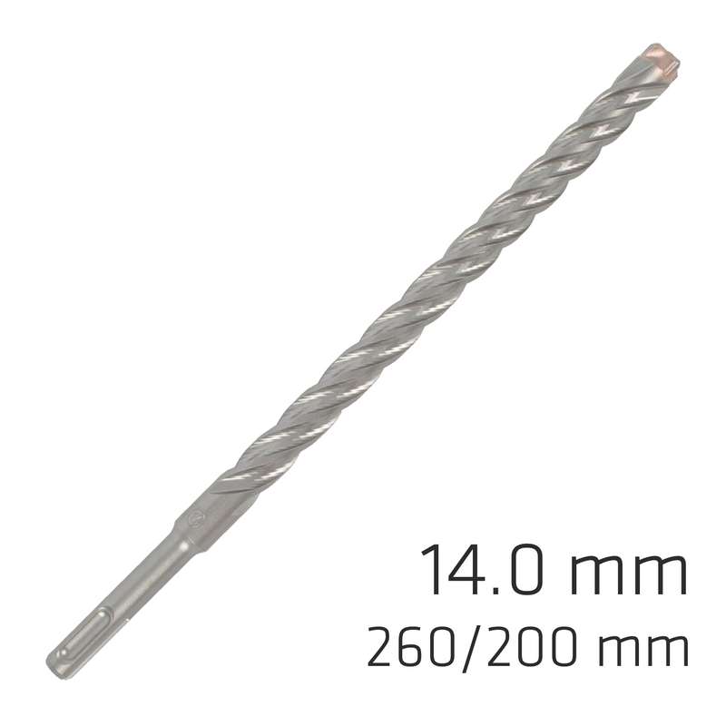 Force x 14.0 x 260/200 sds-plus rebar drill bit x4 cutting edges - bul
