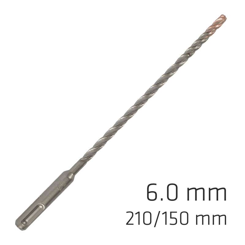 Force x 6.0 x 210/150 sds-plus rebar drill bit x4 cutting edges