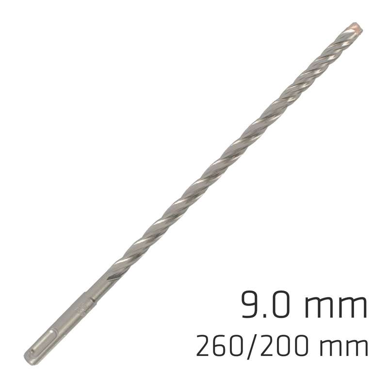 Force x 9.0 x 260/200 sds-plus rebar drill bit x4 cutting edges