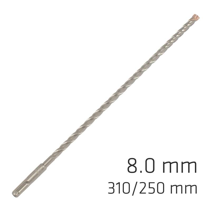 Force x 8.0 x 310/250 sds-plus rebar drill bit x4 cutting edges