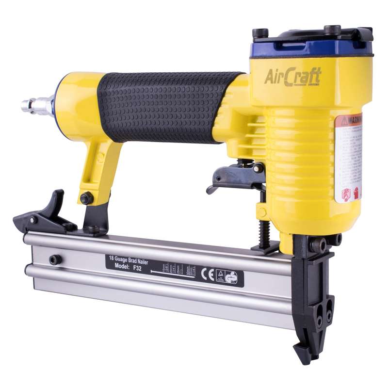 Air nailer 18g 10-32mm brad nail 100pc cap. (f32)