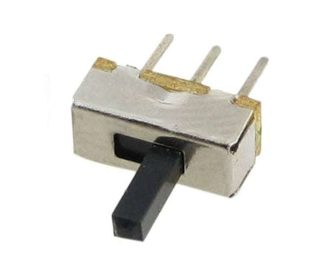 Slide switch spdt 11.3x5.8x9.6 ps=3.0mm b143
