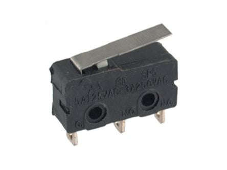 Mini micro limit switch spdt 14mm lever b175b (125v/3a)