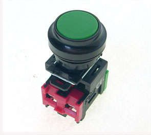 Push switch nonc 33mm rnd grn b1900c-gr