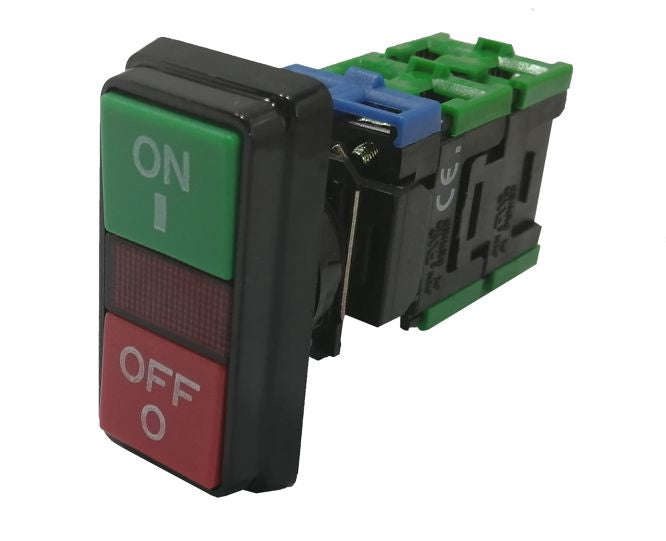 Push switch ill on/off dbl red b1920gd-rd ill