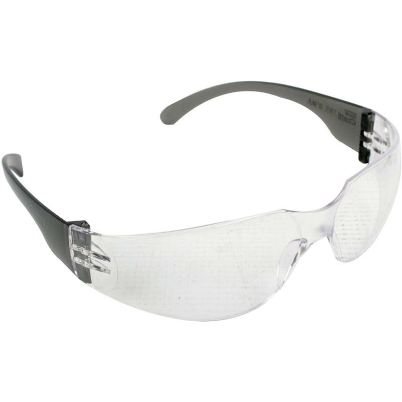 Safety eyewear glasses clear in poly bag