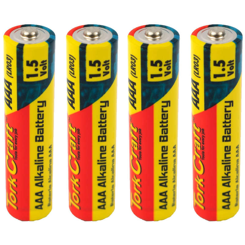 Battery aaa 1.5v x4 pack lr03 4s shrink wrap alkaline (moq 30)