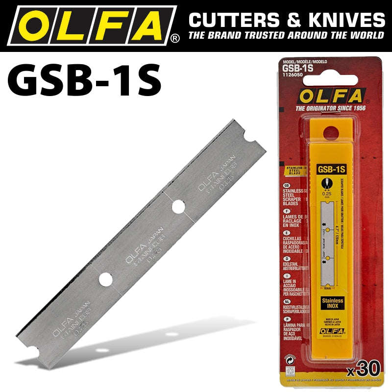 Olfa stainless steel blades gsb x30