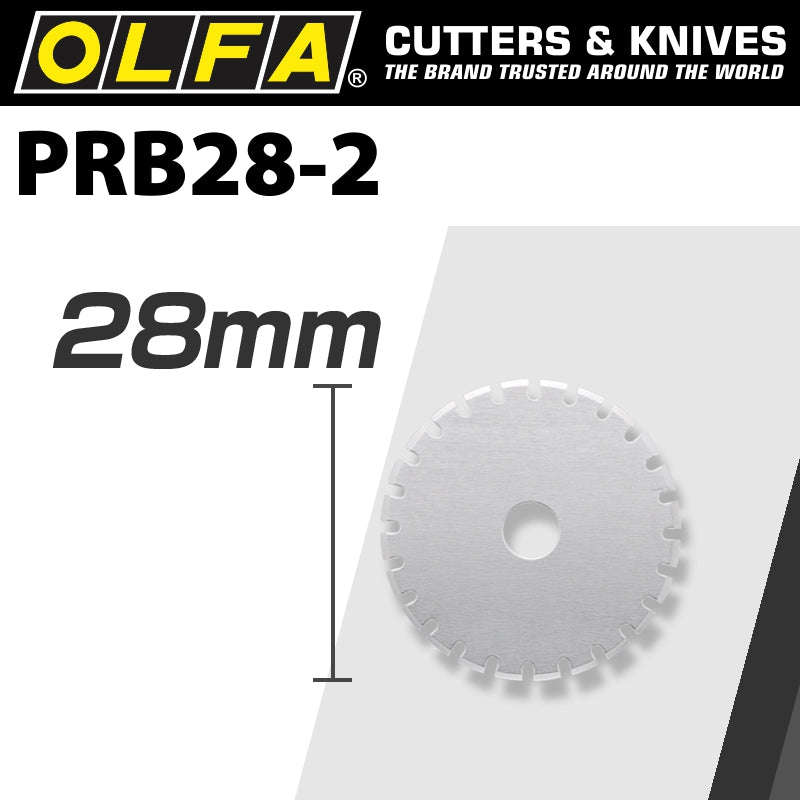 Olfa perfortion blade 28mm for prc3 2/pk 28mm