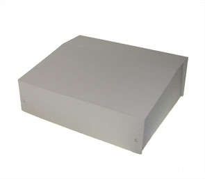 Metal enclosure beige 230x193x 80 bx-3918 grey