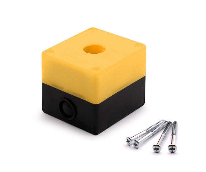 Push button enclosure pvc yellow 1hole IP65 PB-BX1-22-Y