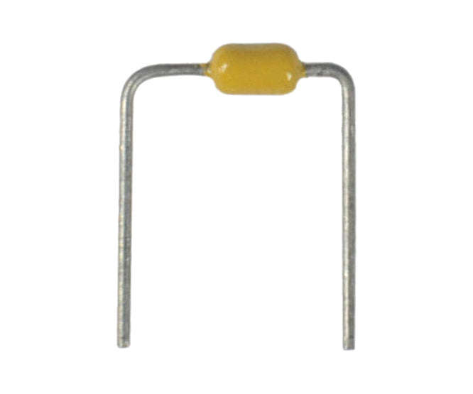 Ceramic capacitor axial 100nf 50v p=7mm a-104z17y50pf2