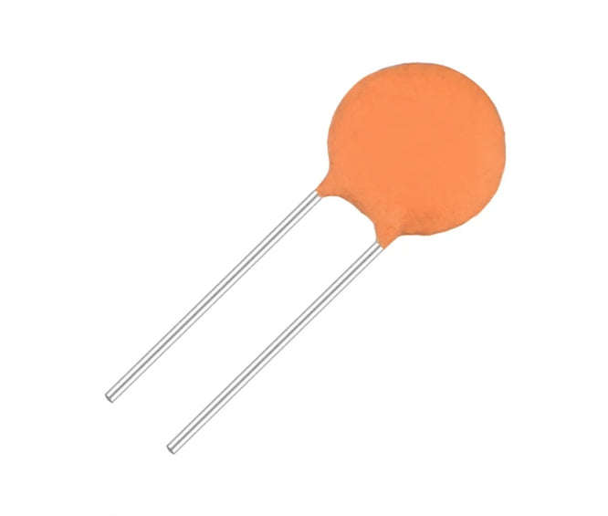 Ceramic disc capacitor 22pf 63v p=2.5 ccd-22pf-63v-2.5