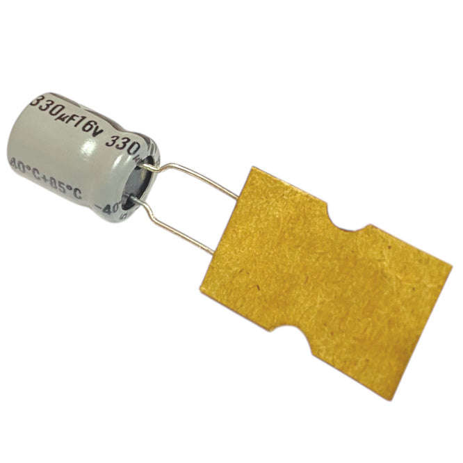 Electrolytic capacitor radial 330uf 16v st 8x11 p=3.5 e.cap 330uf 16v